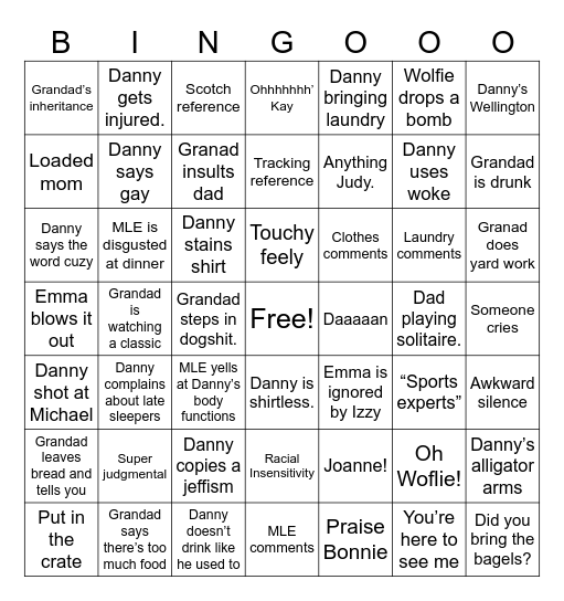Thanksgiving Bingo Card