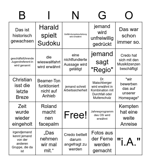 Dezember-HAK 2025 Bingo Card