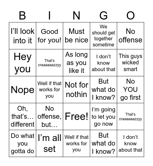 Happy Thanksgiving! 🦃🍁 Bingo Card