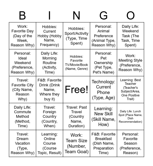 TL2 BINGO Card