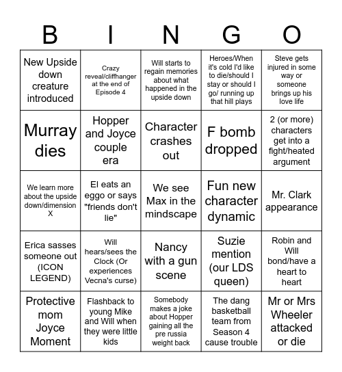 VOLUME 1 BINGO Card