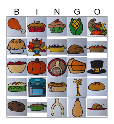 Thanksgiving Bingo Card