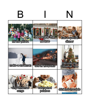 Christmas Bingo Card