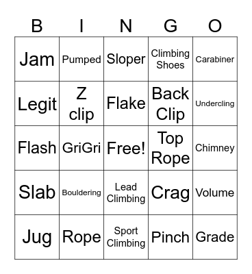 You Rock! Bingo Card