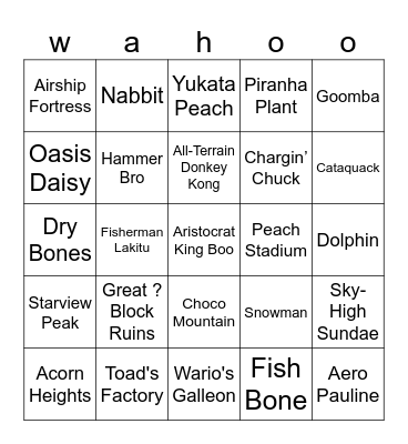 Atlos's Mario Kart World Bingo [Round 1] Bingo Card