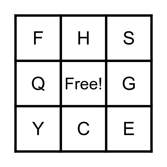 CREATIVE CAREERS A-Z Bingo Card