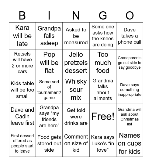 Bergkoetter Bingo Card