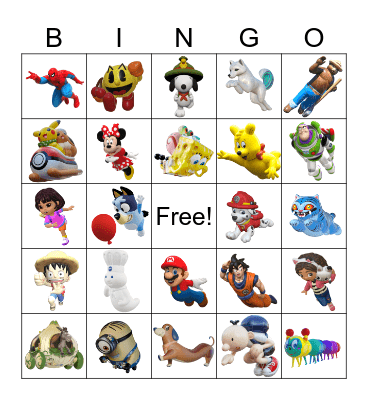 Macy's Thanksgiving Day Parade Bingo Card