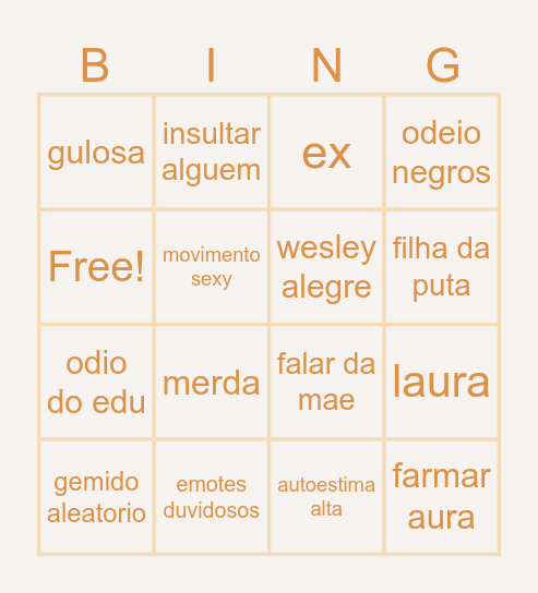 sr antonio Bingo Card