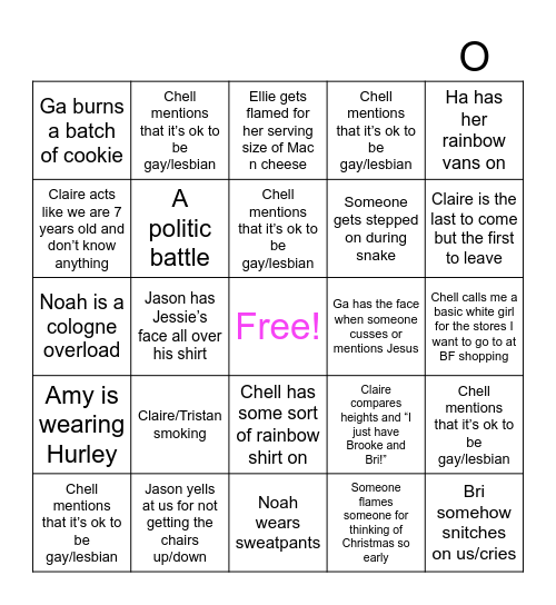 Thanksgiving Bingo Card Bingo Card