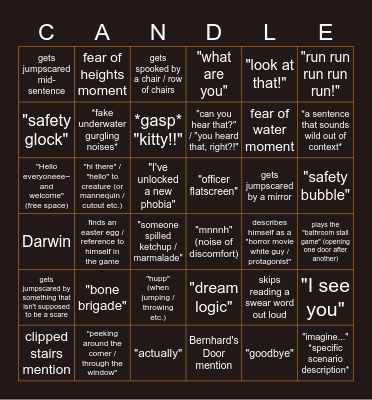 The Librarian Let's Play Video Bingo Card