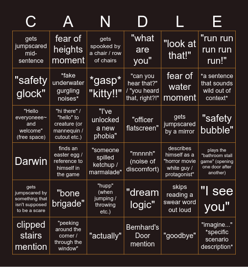 The Librarian Let's Play Video Bingo Card