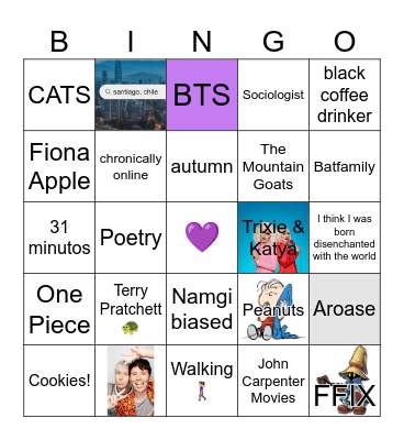 Bere 💜 Bingo Card