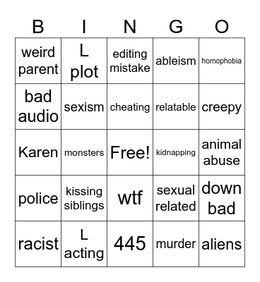 tomorrows teachings Bingo Card