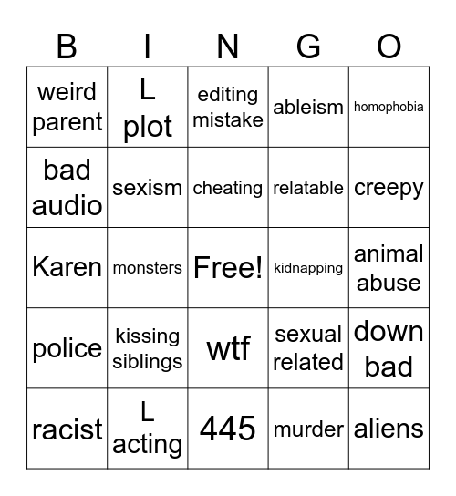 tomorrows teachings Bingo Card
