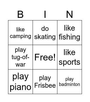 Do you Bingo Card