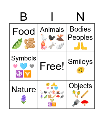 Emoji 15.0 Bingo Card