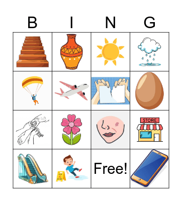 Vocabulary Bingo! Bingo Card