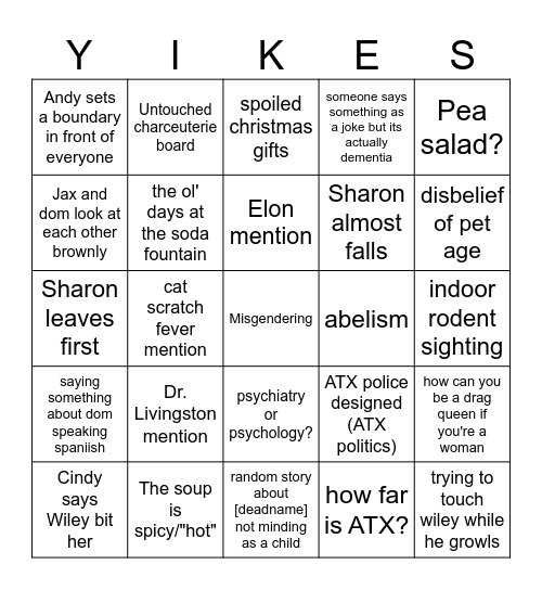 Thanksgiving Bingo Card