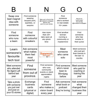 Heart & Home: A Women of Real Breakfast Bingo Card