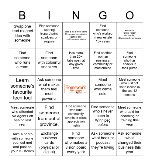 Heart & Home: A Women of Real Breakfast Bingo Card