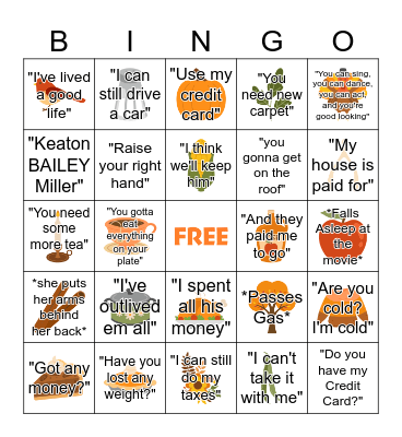 NINA BINGO Card