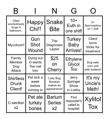 Thanksgiving Bingo Card