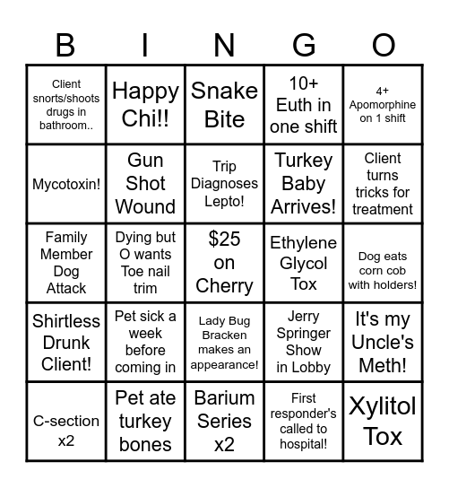 Thanksgiving Bingo Card