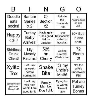 Thanksgiving Bingo Card