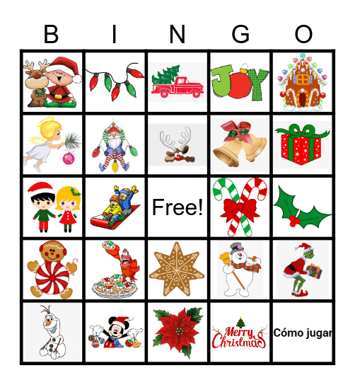 Christmas Bingo Card