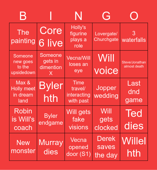 ST5 BINGO Card