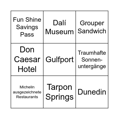 Bingo Card