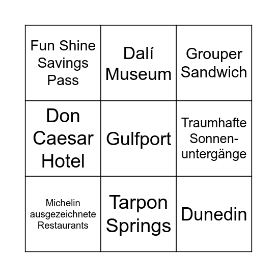 Bingo Card