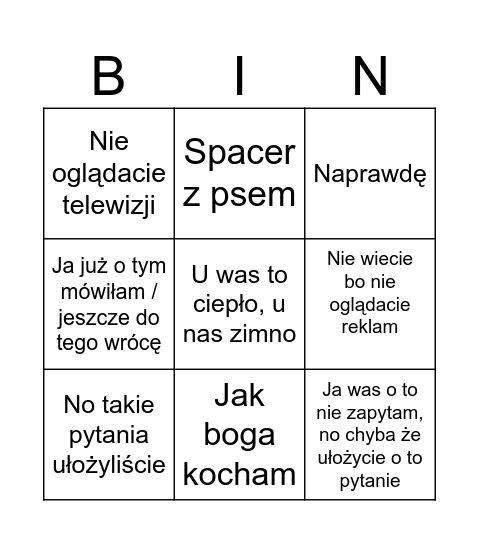 Farmakologia Bingo Card