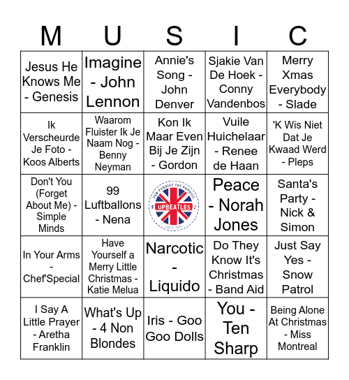 208 Bingo Card