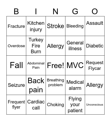 Thanksgiving Bingo Card