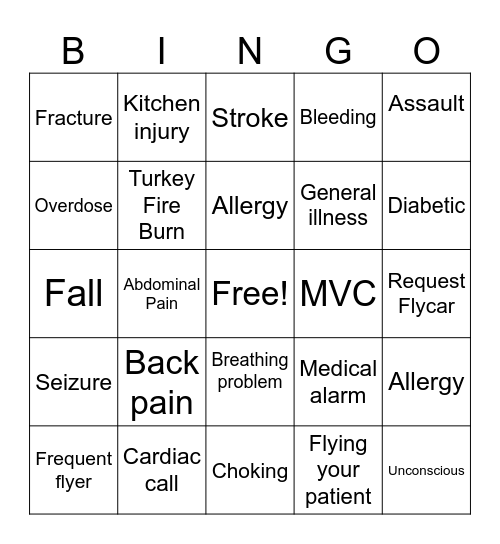 Thanksgiving Bingo Card