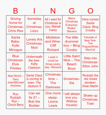 Property Risk Bingo Card