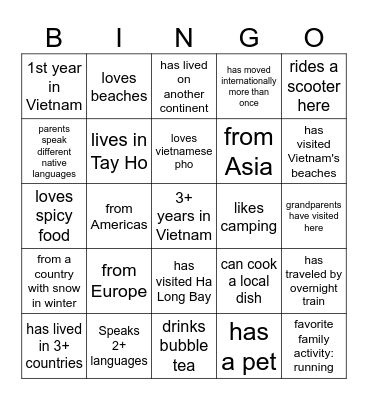 Meet & Play KC Bingo Card