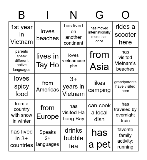 Meet & Play KC Bingo Card