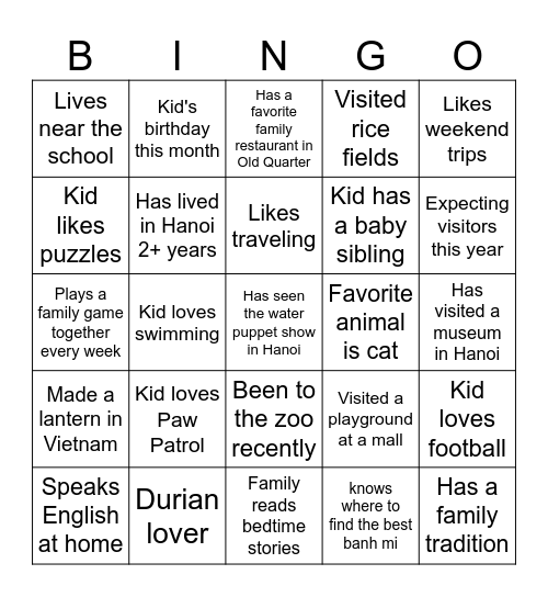 Meet & Play KC II Bingo Card