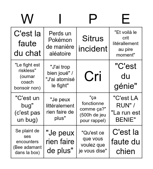 RUN & BUN REDEMPTION Bingo Card