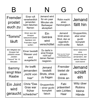 RAMER Bingo Card