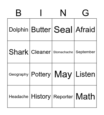 New Leader Bingo Card