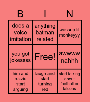🖤 Uncle Bingo! 🖤 Bingo Card