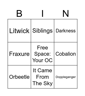 Untitled Bingo #2 Bingo Card