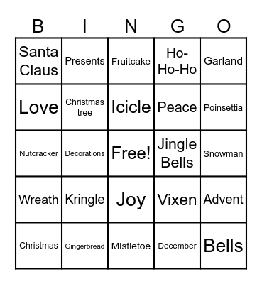 PEAKMAS BINGO Card