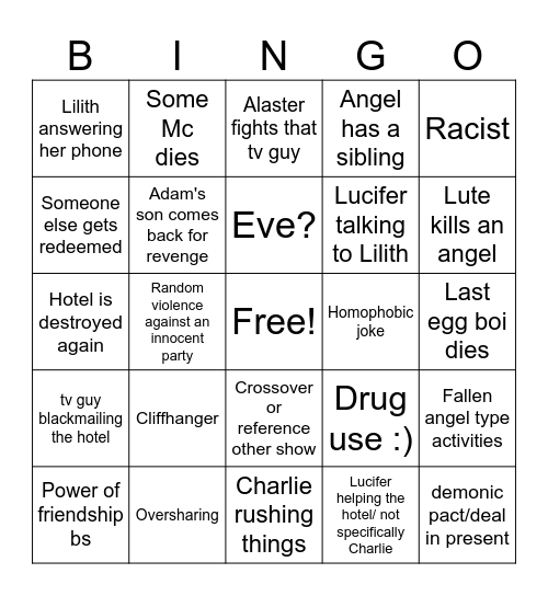 szn 2 Bingo Card