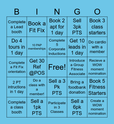 Holiday Hustle Bingo Card