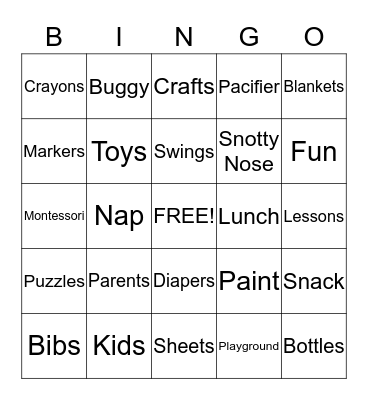 Casa Dia Bingo Card